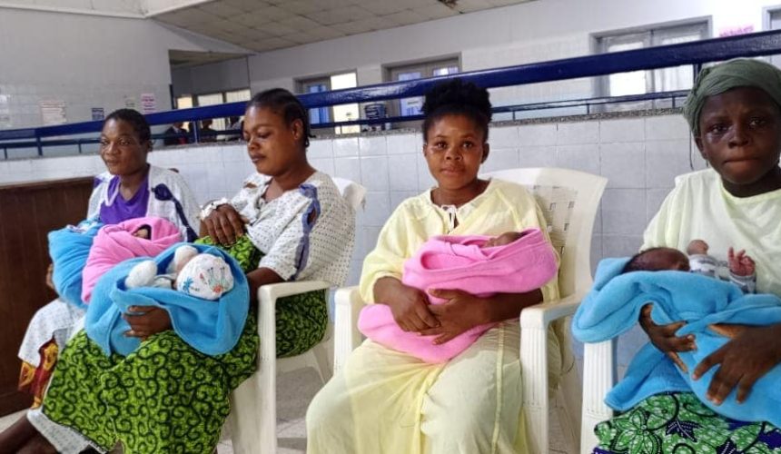 President Boakai Donates Essential Items to Newborns at Liberia-Japanese Friendship Maternity Center