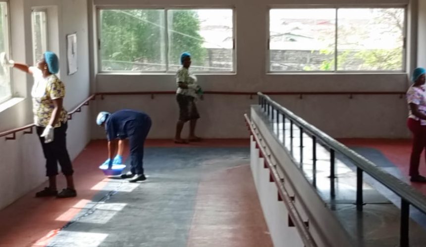 Maternity Hospital Staff Members Embark on A Massive Clean-Up Exercises