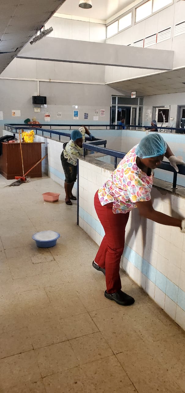 Maternity Hospital Staff Members Embark on A Massive Clean-Up Exercises