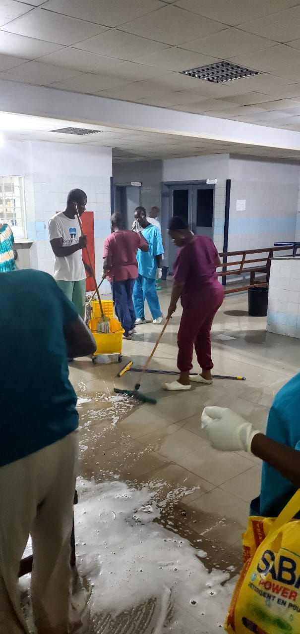 Maternity Hospital Staff Members Embark on A Massive Clean-Up Exercises