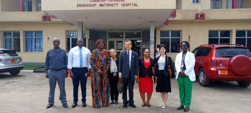 An Envoy from JICA Toured The Liberian Japanese Friendship Maternity Hospital