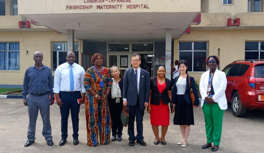 An Envoy from JICA Toured The Liberian Japanese Friendship Maternity Hospital