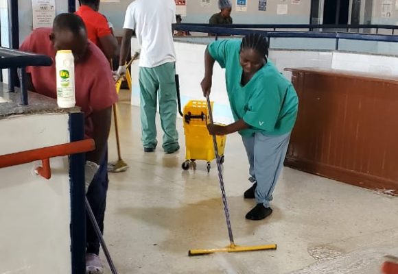 Maternity Hospital Staff Members Embark on A Massive Clean-Up Exercises