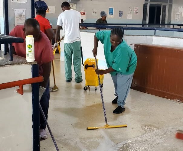 Maternity Hospital Staff Members Embark on A Massive Clean-Up Exercises