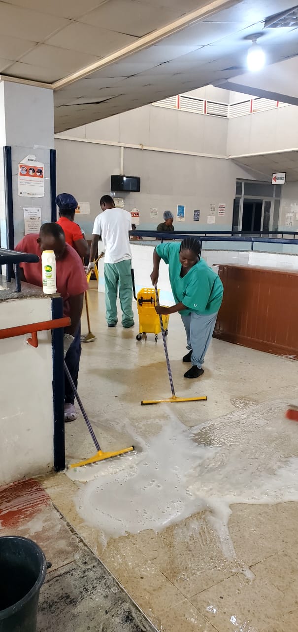 Maternity Hospital Staff Members Embark on A Massive Clean-Up Exercises