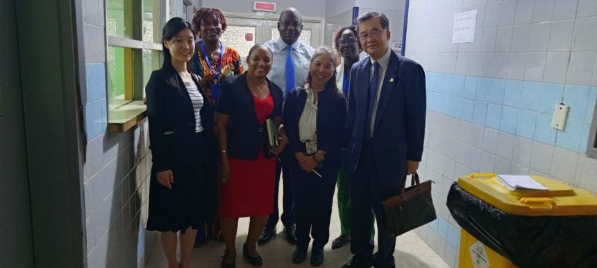 An Envoy from JICA Toured The Liberian Japanese Friendship Maternity Hospital