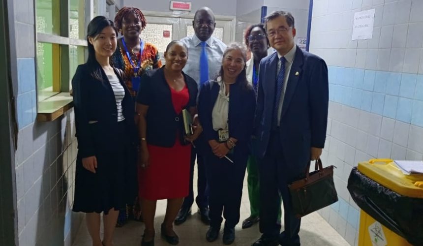 An Envoy from JICA Toured The Liberian Japanese Friendship Maternity Hospital