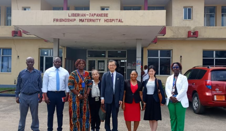 An Envoy from JICA Toured The Liberian Japanese Friendship Maternity Hospital