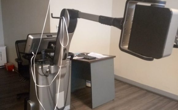 Installation of X-Ray Machine Donated by Joseph Boakai Foundation.