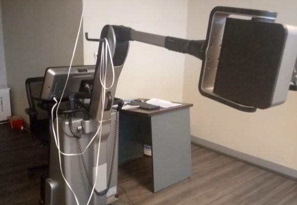 Installation of X-Ray Machine Donated by Joseph Boakai Foundation.