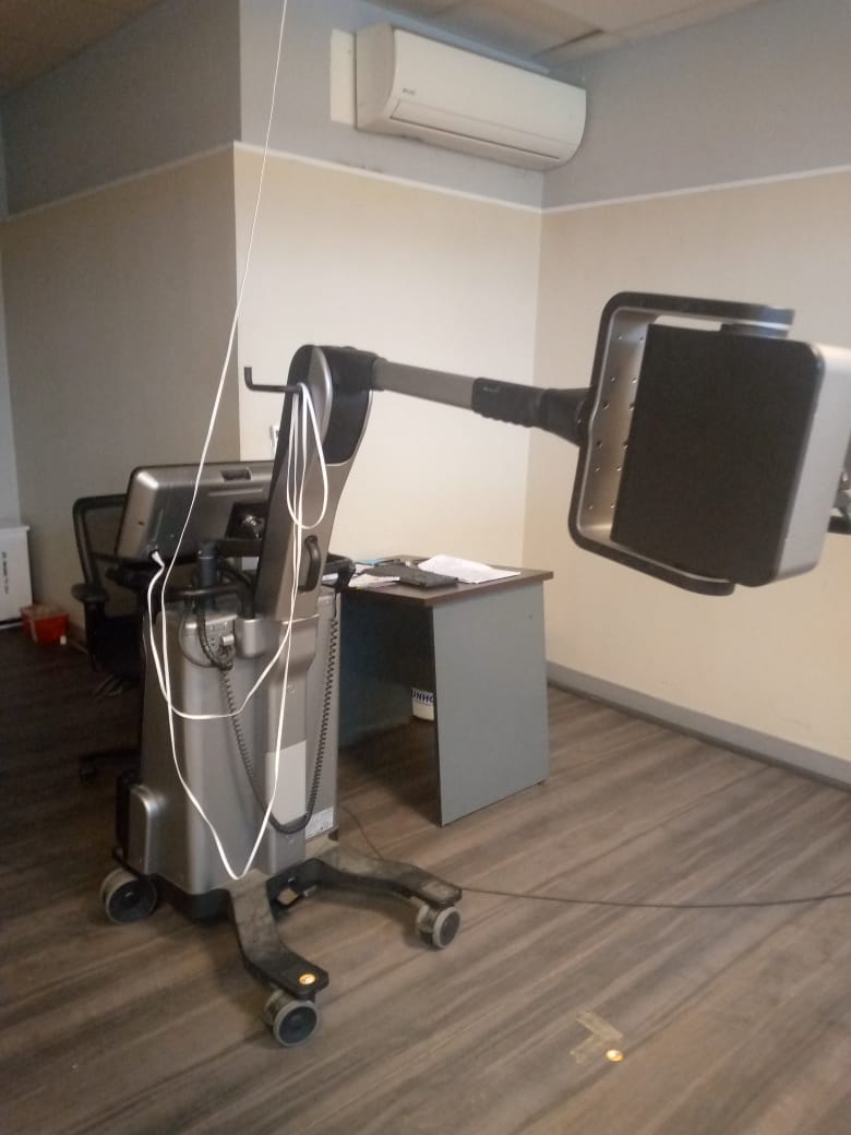 Installation of X-Ray Machine Donated by Joseph Boakai Foundation.