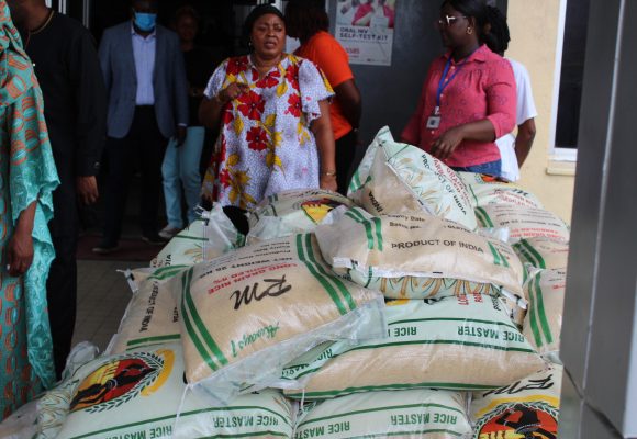 The First Lady of the Republic of Liberia visited the Maternity Hospital at the John F. Kennedy Medical Center today.