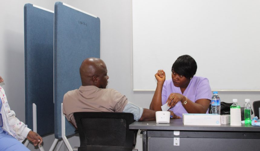 The JFKMC Private Practice clinic Outreached at  Liberia maritime Authority.